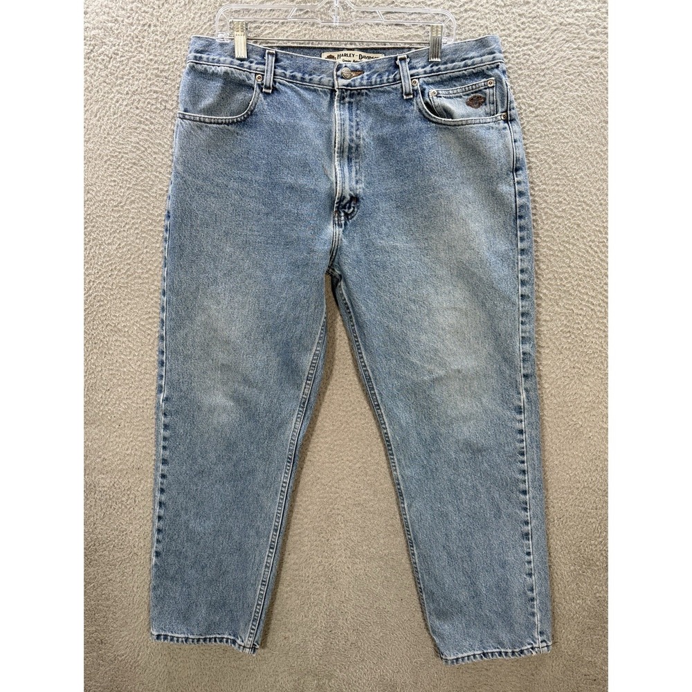 Harley Davidson Jeans Mens 38x30 Blue Original Traditional Fit Motorcycle Biker